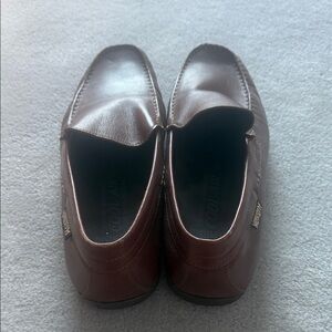 Mephisto Dark Brown Leather Slip-Ons